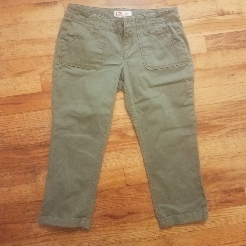 Lei cropped chinos, olive